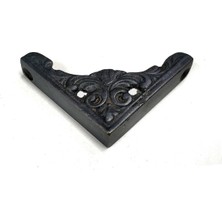 Buğz Antika Tarz Dekoratif Pirinç Köşe Süsü - 58X58 Mm, Oksit