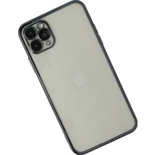 Sylar iPhone 11 Pro Kılıf  Lensli Silikon - Siyah