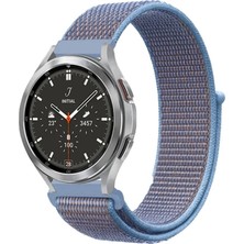 Sylar Watch 22MM Hasırlı Cırtcırtlı Kordon - Mavi