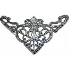 Buğz Dekoratif Köşe Süsü, Köşelik - Büyük, 31X55MM, Nikel, 100 Adet