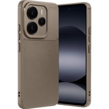 Buğz Xiaomi Note 14 5g Auto Focus Karbon Kapak - Kahverengi