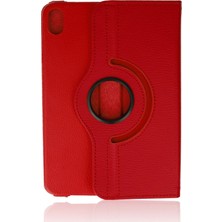 Sylar iPad Mini 6 Kılıf 360 Tablet Deri Kılıf - Kırmızı