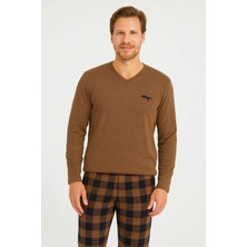 Kly Erkek V Yaka Pijama Takımı