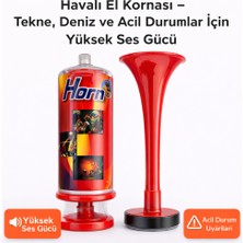 Havalı El Kornası – Yüksek Sesli Tekne ve Acil Durum Kornası