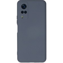 Sylar Vivo Y53S Kılıf Nano Içi Kadife Silikon - Gri