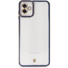 Sylar Samsung Galaxy A04 Kılıf Liva Lens Silikon - Mavi