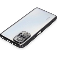 Sylar Redmi Note 10 Pro Kılıf  Lensli Silikon - Siyah