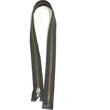 Kaban Mont Fermuarı / 70 cm / Füme Renk Hardal Dişli