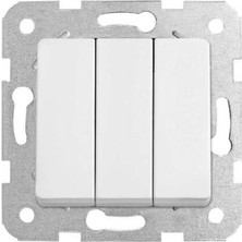 Viko Karre Beyaz Üçlü Anahtar