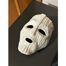 3D Tasarım Kişiye Özel Tasarım Mask Ham Beyaz Renkte Gönderilir Boya Size Aittir