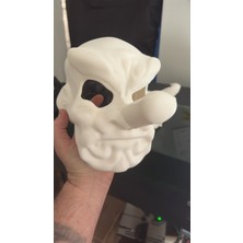 3D Tasarım Kişiye Özel Tasarım Mask Ham Beyaz Renkte Gönderilir Boya Size Aittir