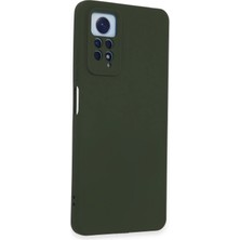 Sylar Redmi Note 12 Pro 4g Kılıf Nano Içi Kadife Silikon - Koyu Yeşil
