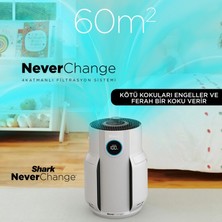 Shark Neverchange5 60M² Etkili 5 Yıl Filtre Ömürlü Akıllı Kirlilik Sensörü ve Koku Giderici Teknolojili Hepa Filtreli Standart Hava Temizleyici