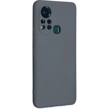 Sylar Infinix Hot 11S Kılıf Nano Içi Kadife Silikon - Gri