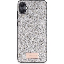 Sylar Samsung Galaxy A05 Bright Simli Kapak - Gümüş