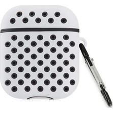 Sylar Airpods 3 (3.nesil) Spor Delikli Kılıf - Gri-Siyah
