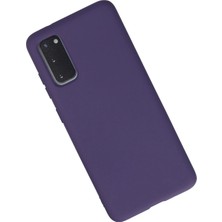 Sylar Samsung Galaxy S20 Kılıf Nano Içi Kadife Silikon - Mor