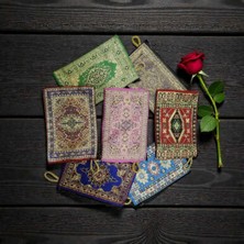 luxurianthome Bez Cüzdan 50 Adet Otantik Kilim Desenli Hediyelik 10X15CM Desenli Hediyelik Cüzdan