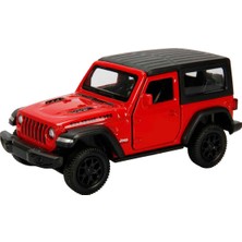 1:32 Rmz City Jeep Serisi Die Cast Çek Bırak Model Araba - Kırmızı Jeep Wrangler Rubicon 2dr