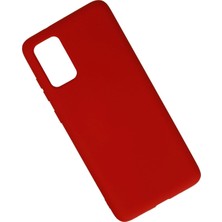 Sylar Samsung Galaxy S20 Plus Kılıf Nano Içi Kadife Silikon - Kırmızı