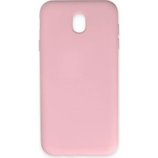 Sylar Samsung Galaxy J7 Pro / J730 Kılıf Nano Içi Kadife Silikon - Pudra