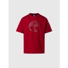 North Sails Regular Fit Maxi Grafik Baskılı Kısa Kollu Organik Pamuk Tişört