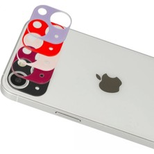 Sylar iPhone 13 Rainbow Kamera Lens Koruma Cam - Rose Gold