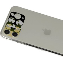 Sylar iPhone 11 Pro Max Rainbow Kamera Lens Koruma Cam - Gold
