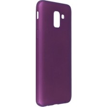 Sylar Samsung Galaxy J6 Kılıf First Silikon - Mürdüm