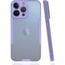 Sylar iPhone 14 Pro Max Kılıf Platin Silikon - Lila