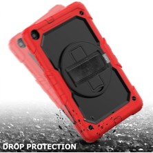 Sylar Samsung Galaxy T510 Tab A 10.1 Kılıf Pars Tablet Kapak - Kırmızı