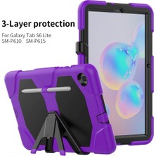 Sylar Samsung Galaxy P610 Tab S6 Lite 10.4 Kılıf Griffin Tablet Kapak - Mor