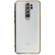 Sylar Redmi Note 8 Pro Kılıf  Lensli Silikon - Gold
