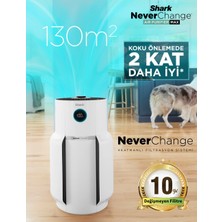 Shark 10 Yıl Değişmeyen Filitre (5+5 Yıl)  Evcil Hayvan Tüyü Toz ve Virüs Giderici Aktif Karbon Hepa Filtreli 130M² Etkili  Büyük Oda ve Evler Için Hepa Filtreli Profesyonel Hava Temizleyici