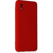 Sylar Samsung Galaxy A01 Core Kılıf Nano Içi Kadife Silikon - Kırmızı