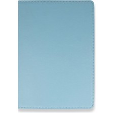 Sylar Lenovo M10 Fhd Plus X606F Kılıf 360 Tablet Deri Kılıf - Turkuaz