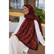 Revam Collection Ceylan Desen Pamuk Soft Şal Bordo