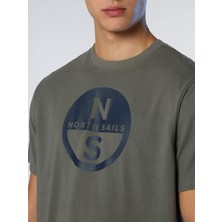 North Sails Regular Fit Maxi Grafik Baskılı Kısa Kollu Organik Pamuk Tişört