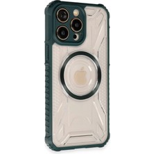 Sylar iPhone 14 Pro Max Kılıf Prag Magneticsafe Kapak - Koyu Yeşil
