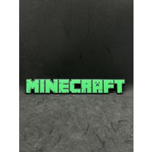 Goka 3D Craft Minecraft Temalı Dekoratif Duvar Aksesuarı - Gamer Odası Tablo - 22 cm