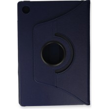 Sylar Samsung Galaxy X200 Tab A8 10.5 Kılıf 360 Tablet Deri Kılıf - Lacivert