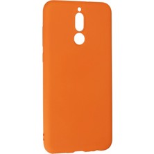 Sylar Huawei Mate 10 Lite Kılıf Nano Içi Kadife Silikon - Turuncu