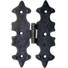 Buğz Eco Lounge Antika Tarz Dekoratif Pirinç Lale Menteşe - 104X77 Mm, Oksit