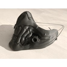 3D Tasarım Kişiye Özel Tasarım Mask Ham Beyaz Renkte Gönderilir Boya Size Aittir