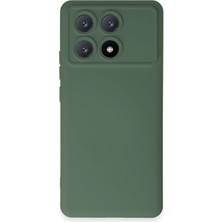 Sylar Poco X6 Pro Kılıf Nano Içi Kadife Silikon - Koyu Yeşil