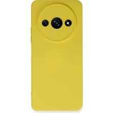 Sylar Redmi A3 4g Kılıf Nano Içi Kadife Silikon - Sarı