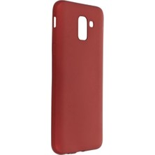 Sylar Samsung Galaxy J6 Kılıf First Silikon - Bordo