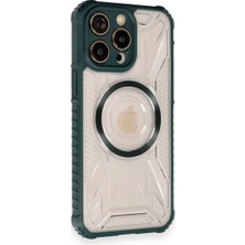 Sylar iPhone 12 Pro Kılıf Prag Magneticsafe Kapak - Koyu Yeşil