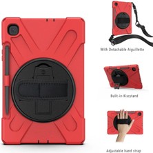 Sylar Samsung Galaxy P610 Tab S6 Lite 10.4 Kılıf Amazing Tablet Kapak - Kırmızı