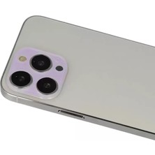 Azrlya Newface iPhone 13 Pro Max Rainbow Kamera Lens Koruma Cam - Mor